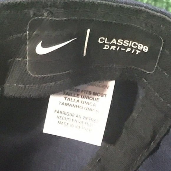 Pittsburgh PITT Panthers Nike Classic 99 Dri Fit Adjustable Navy/Gold Hat Cap - Picture 9 of 9